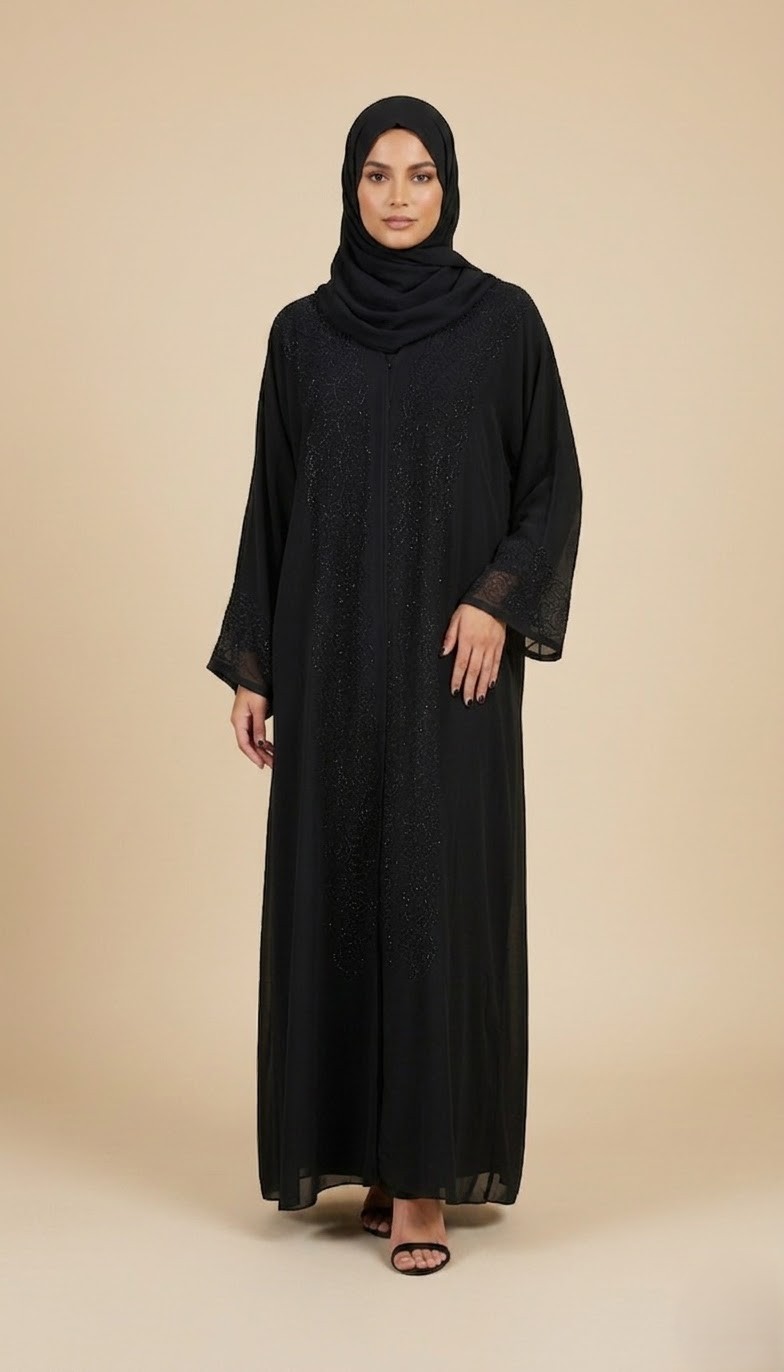 Lavender Mist Elegance Abaya
